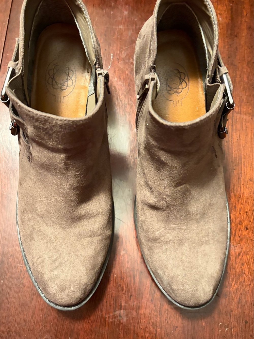Suede Brown Ankle Boots - Casual Slip-On Chelsea Style- not sure of the brand